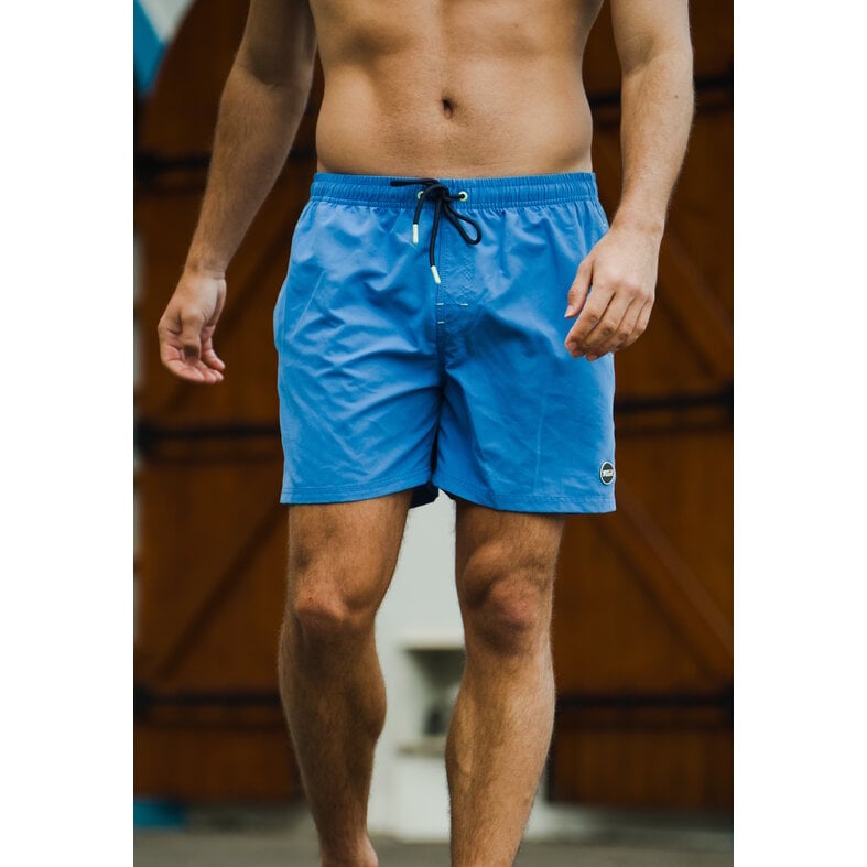 Happy Shorts Happy Shorts Heren Zwemshort Effen Blauw