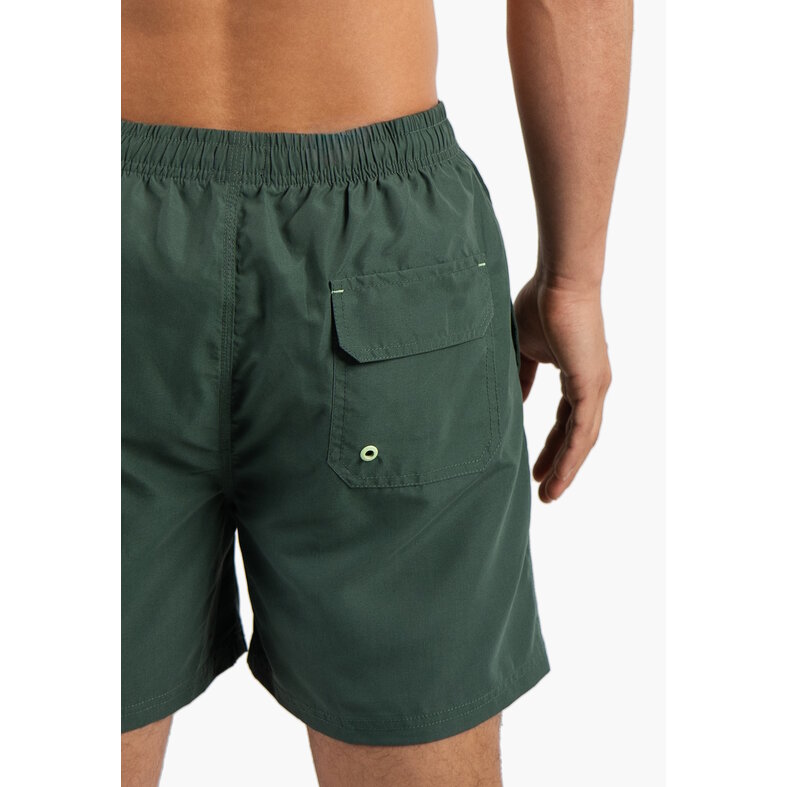 Happy Shorts Happy Shorts Men's Swim Short Solid Khaki Green