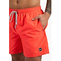 Happy Shorts Happy Shorts Men's Swim Short Plain Neon Red