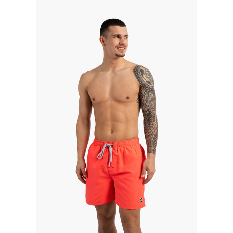 Happy Shorts Happy Shorts Heren Zwemshort Effen Neon Rood