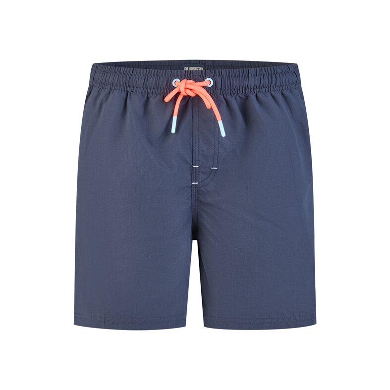 Happy Shorts Happy Shorts Heren Zwemshort Effen Donkerblauw