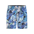 Happy Shorts Happy Shorts Heren Zwemshort Gebloemde Jungle Print Blauw