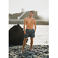 Happy Shorts Happy Shorts Men's Swim Short Floral Print Blue Green