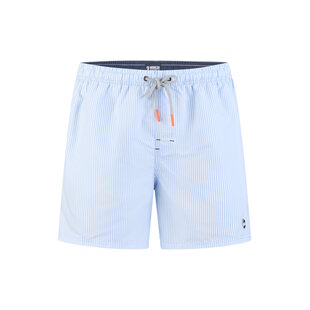 Happy Shorts Men's Swim Short Light Blue Striped