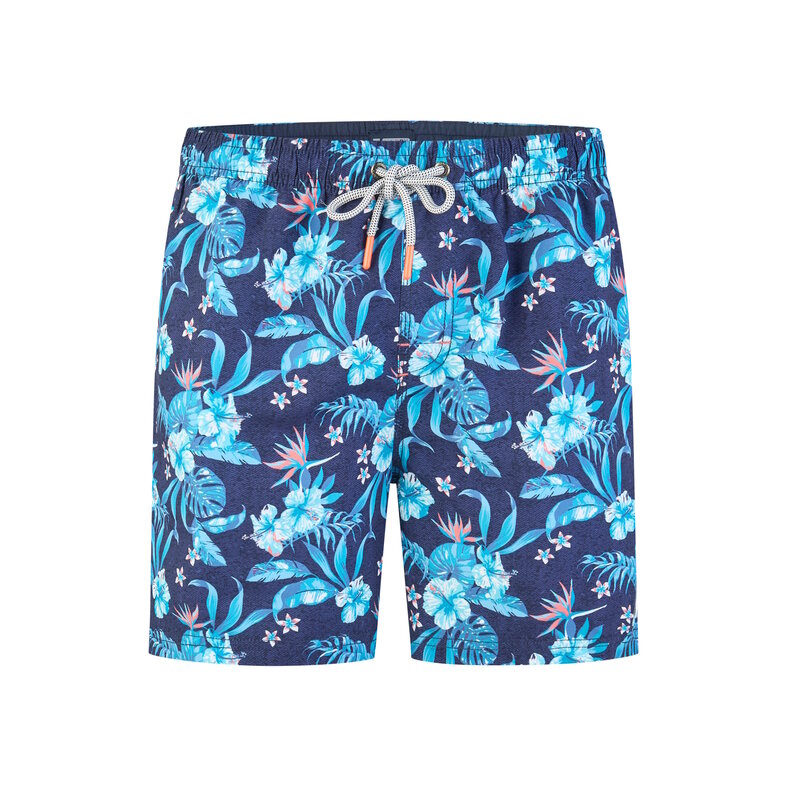Happy Shorts Happy Shorts Men's Swim Short Blue Flowered