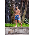 Happy Shorts Happy Shorts Men's Swim Short Blue Flowered