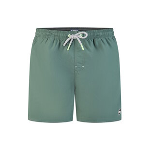 Happy Shorts Heren Zwemshort Effen Kaki Groen