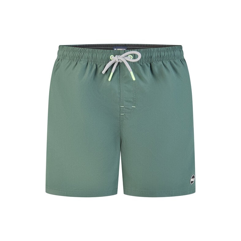 Happy Shorts Happy Shorts Men's Swim Short Solid Khaki Green