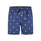 Happy Shorts Happy Shorts Heren Zwemshort Donkerblauw Manderijn Fruit Print