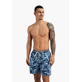 Happy Shorts Happy Shorts Heren Zwemshort Palmbladeren Print Blauw