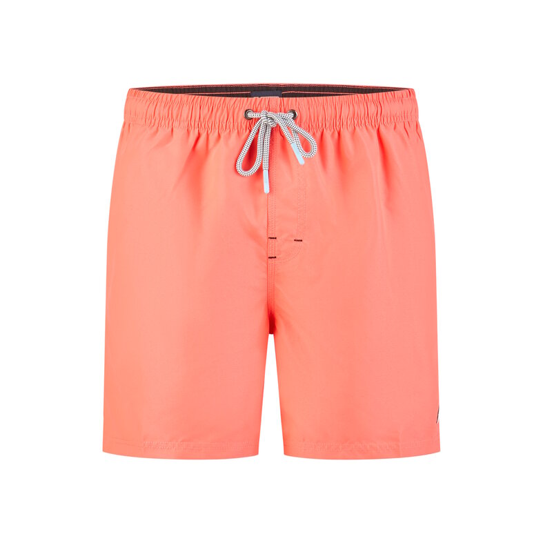 Happy Shorts Happy Shorts Heren Zwemshort Effen Neon Rood
