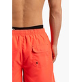 Happy Shorts Happy Shorts Men's Swim Short Double Waistband Solid Neon Red