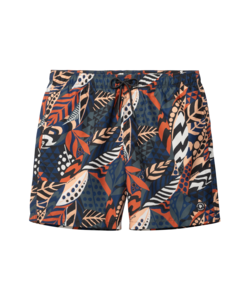 Shiwi Men's Swim Short MIKE 7" Leaf Print Multicolor
