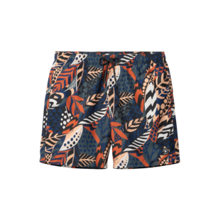 Shiwi Heren Zwemshort MIKE 7" Bladeren Print Multicolor