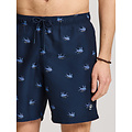 Shiwi Shiwi Heren Zwemshort MIKE 7" Vis Print Donkerblauw