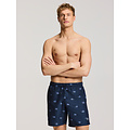 Shiwi Shiwi Men's Swim Short MIKE 7" Fish Print Dark Blue