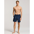 Shiwi Shiwi Men's Swim Short MIKE 7" Fish Print Dark Blue
