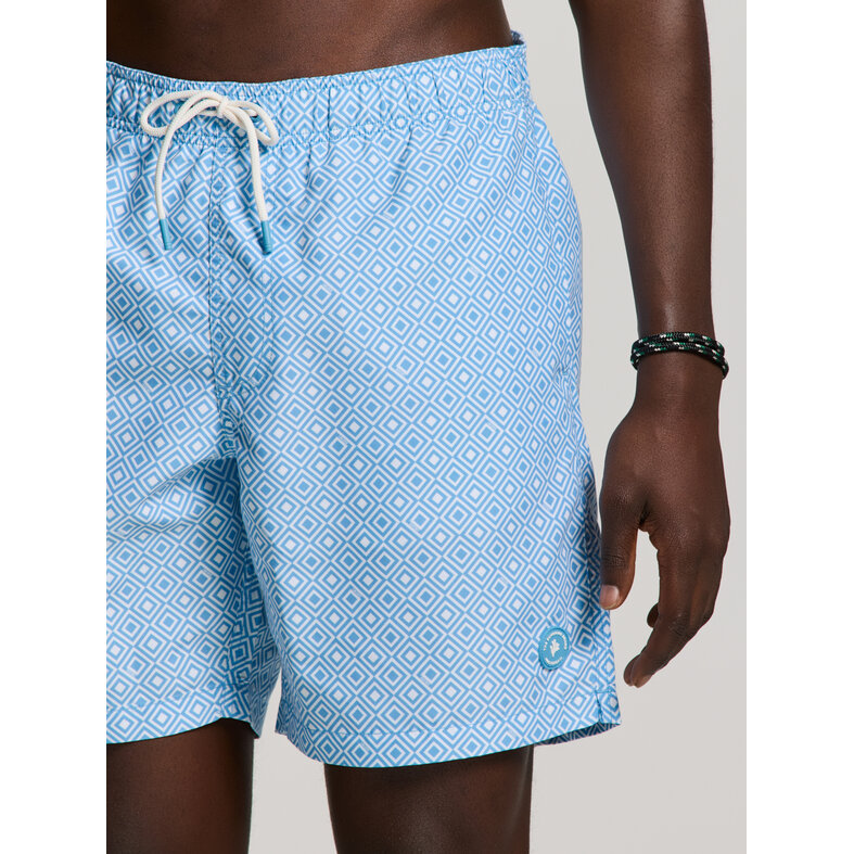 Shiwi Shiwi Heren Zwemshort MIKE 7" Print Lichtblauw