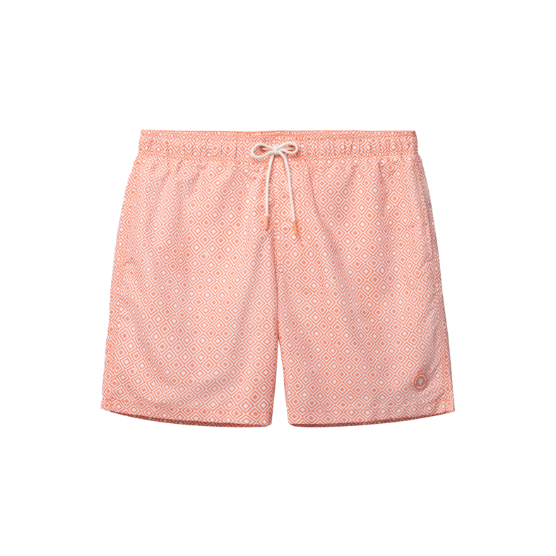 Shiwi Shiwi Heren Zwemshort MIKE 7" Print Koraal Oranje