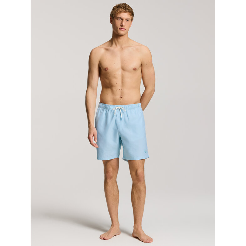 Shiwi Shiwi Men's Swim Short MIKE 7" Striped Light Blue/White