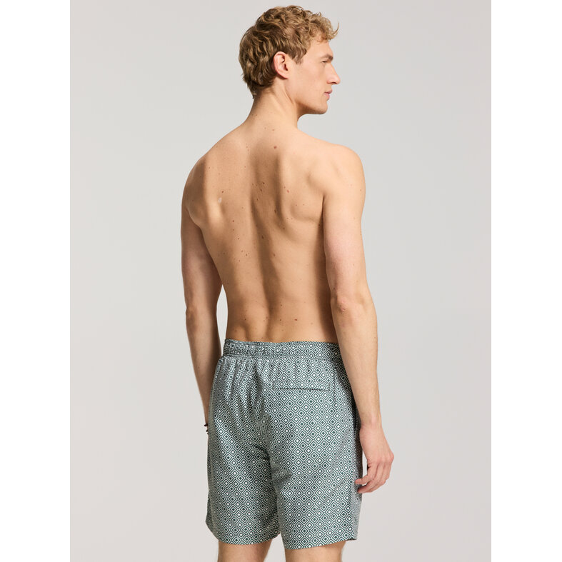 Shiwi Shiwi Heren Zwemshort MIKE 7" Print Groen