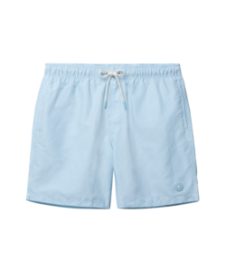 Shiwi Heren Zwemshort MIKE 7" Gestreept Lichtblauw/Wit