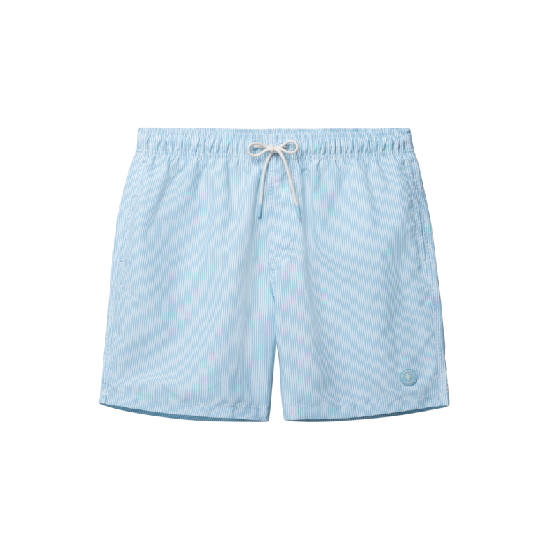 Shiwi Shiwi Men's Swim Short MIKE 7" Striped Light Blue/White