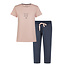 By Louise By Louise Essential Dames Capri Pyjama Driekwart AOP Roze