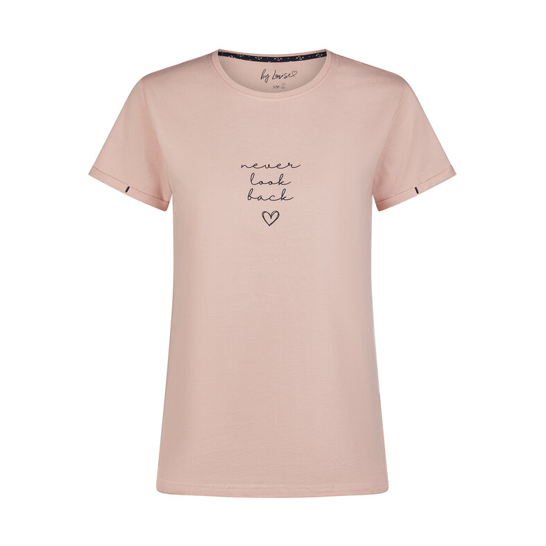 By Louise By Louise Essential Dames Capri Pyjama Driekwart AOP Roze