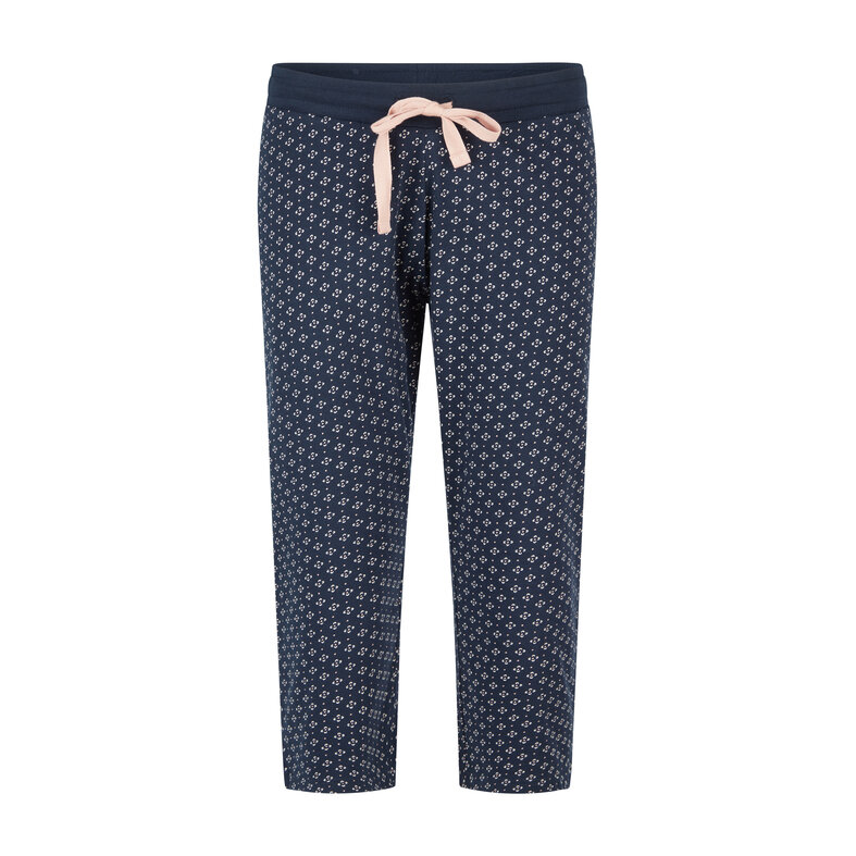 By Louise By Louise Essential Dames Capri Pyjama Driekwart AOP Roze