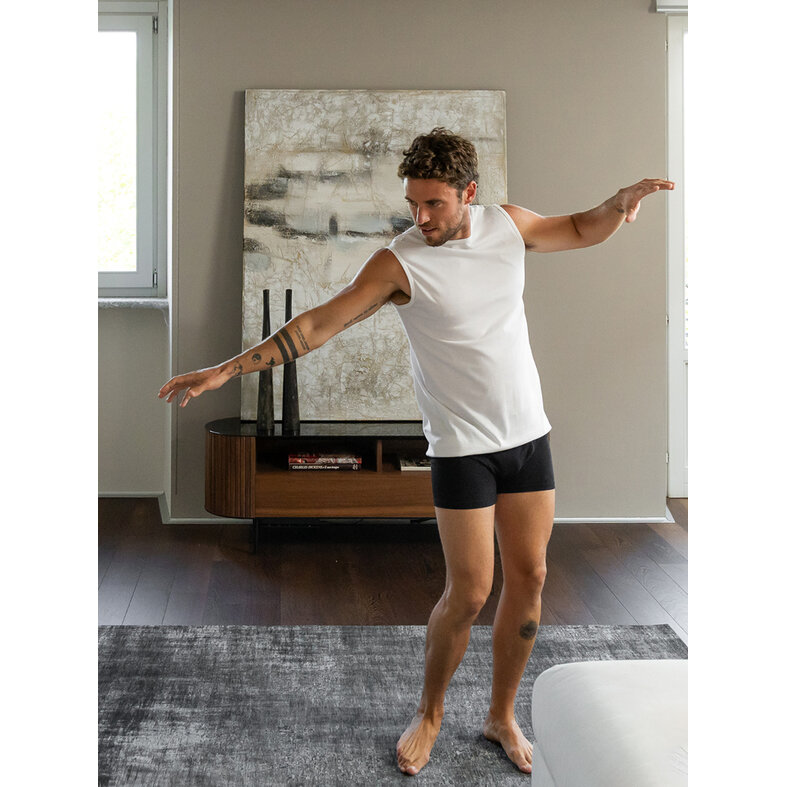 Alan Red Alan Red Men's Undershirt MONTANA Sleeveless Round Neck 2-Pack White