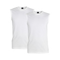 Alan Red Alan Red Men's Undershirt MONTANA Sleeveless Round Neck 2-Pack White