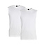 Alan Red Alan Red Men's Undershirt MONTANA Sleeveless Round Neck 2-Pack White
