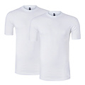 Alan Red Alan Red Men's Undershirt VIRGINIA T-shirt Round Neck 2-Pack White