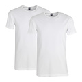 Alan Red Alan Red Men's Undershirt OTTOWA Stretch T-shirt Round Neck 2-Pack White