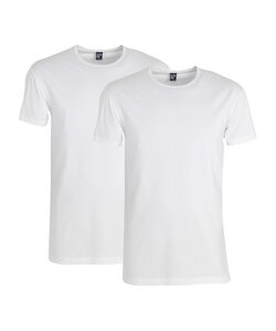 Alan Red Men's Undershirt OTTOWA Stretch T-shirt Round Neck 2-Pack White