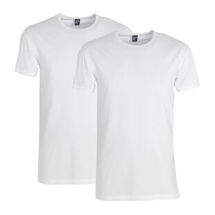 Alan Red Men's Undershirt OTTOWA Stretch T-shirt Round Neck 2-Pack White