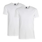 Alan Red Alan Red Heren Ondershirt OTTOWA Stretch T-shirt Ronde Hals 2-Pack Wit