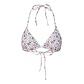 PIECES Pieces Women's Triangle Bikini Top PCBAOMI Floral Print