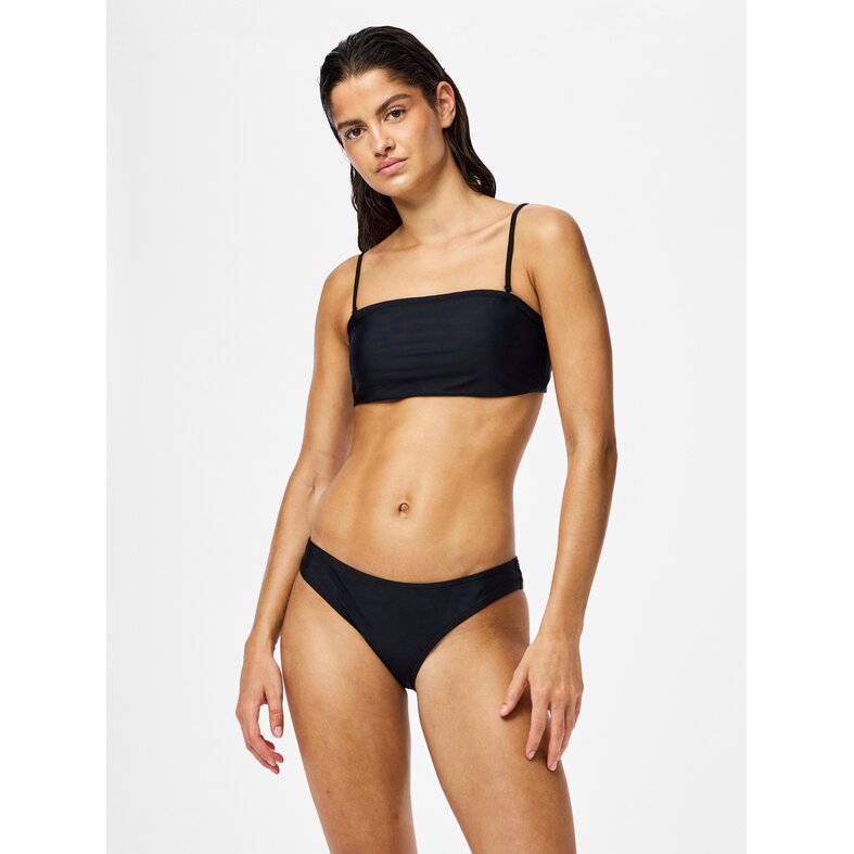 PIECES Pieces Women's Bikini Slip PCBAOMI Solid Black