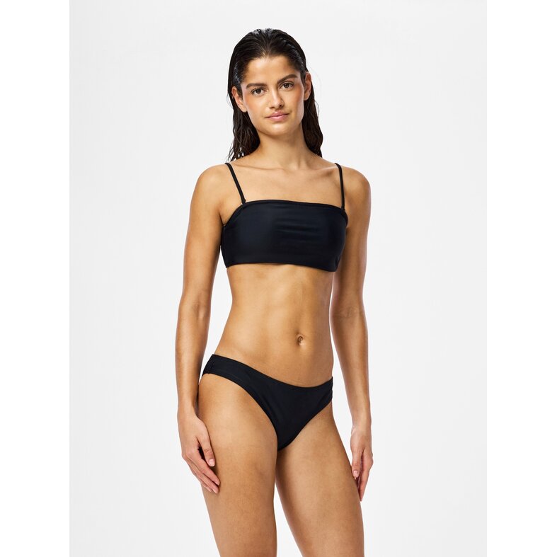 PIECES Pieces Women's Bikini Slip PCBAOMI Solid Black