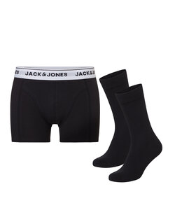 Jack & Jones Men's Giftbox Socks + Boxer Shorts JACORDINARY Black