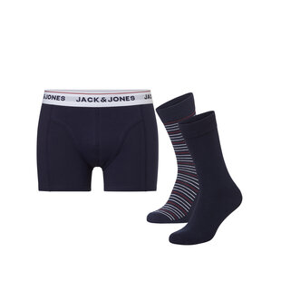 Jack & Jones Men's Giftbox Socks + Boxer Shorts JACORDINARY Dark Blue