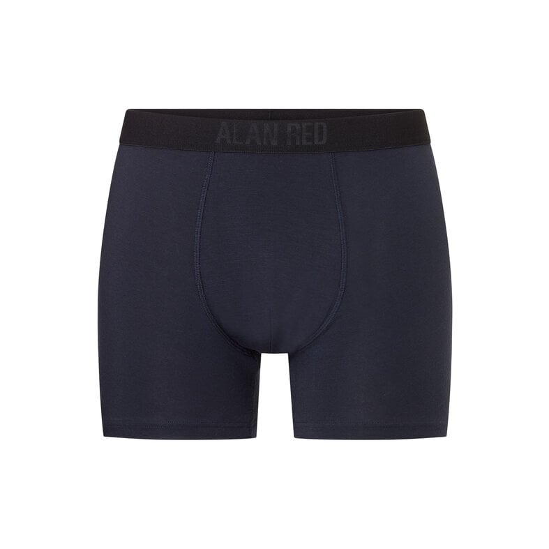 Alan Red Alan Red Heren Boxershorts Bamboe Bomber 2-Pack Effen Donkerblauw