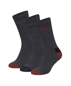 Dunlop Heren Werksokken 3-Pack Grijs