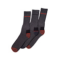 Dunlop Dunlop Heren Werksokken 3-Pack Grijs