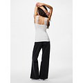 PIECES Pieces Dames Top Kant PCBARBERA LACE 2-Pack Effen Wit