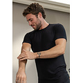 Alan Red Alan Red Men's Undershirt OTTOWA Stretch T-shirt Round Neck 2-Pack Black