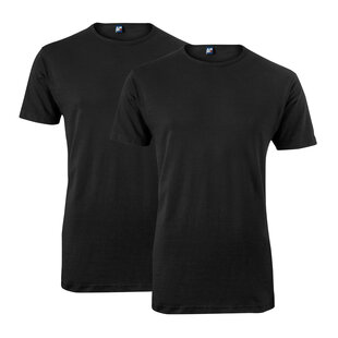 Alan Red Heren Ondershirt OTTOWA Stretch T-shirt Ronde Hals 2-Pack Zwart