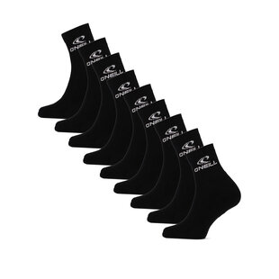 O'Neill Sportsokken Unisex Quarter 9-Pack Effen Zwart